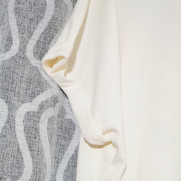 𝅺Tru Self Plus Blessed Tie Hem Short Sleeve Top 3X White - Picture 7 of 7